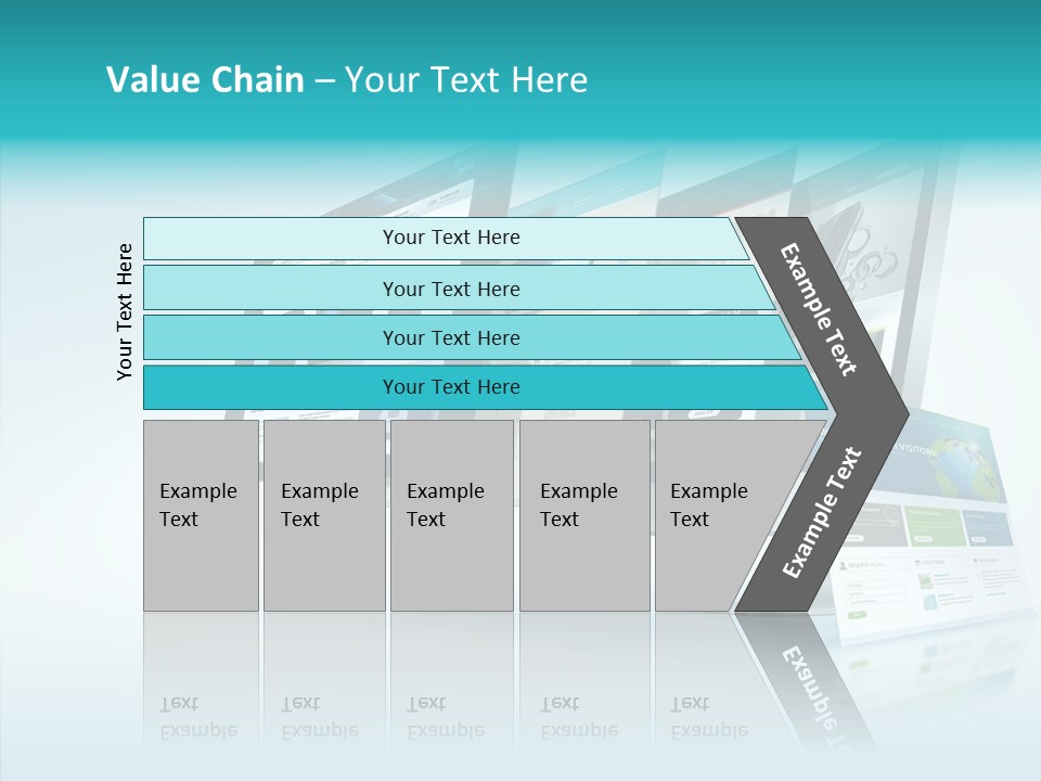 Mobile Concept Lcd PowerPoint Template