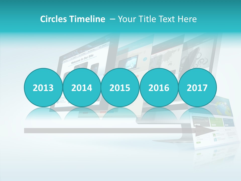 Mobile Concept Lcd PowerPoint Template