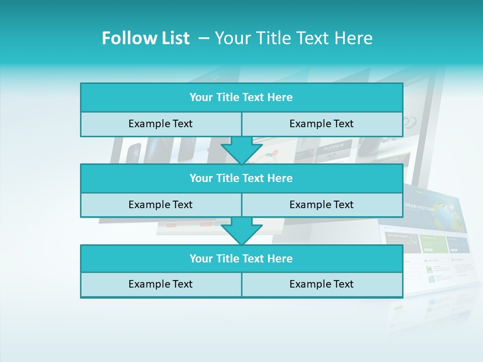 Mobile Concept Lcd PowerPoint Template