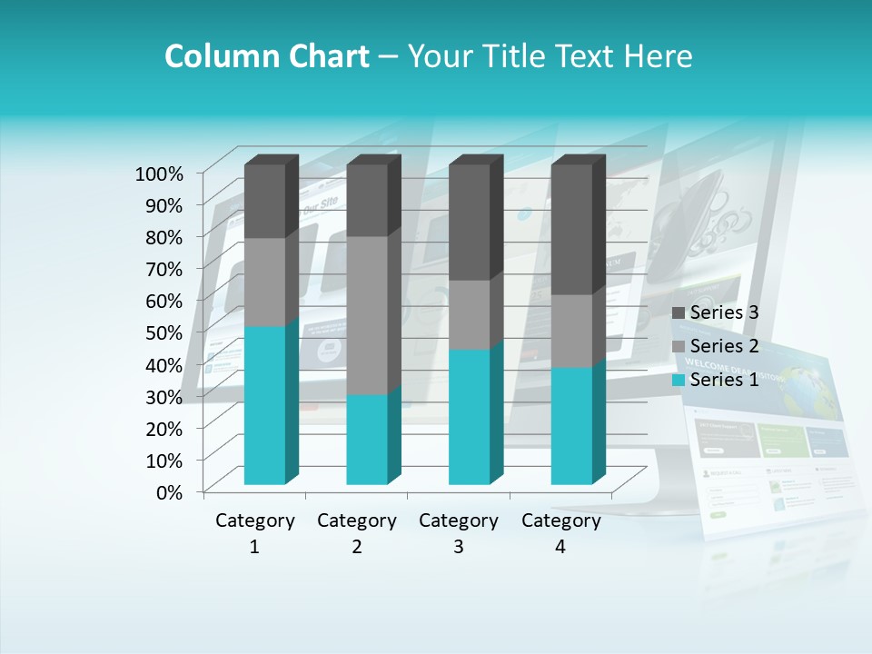 Mobile Concept Lcd PowerPoint Template