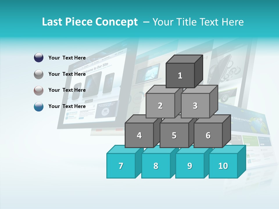 Mobile Concept Lcd PowerPoint Template