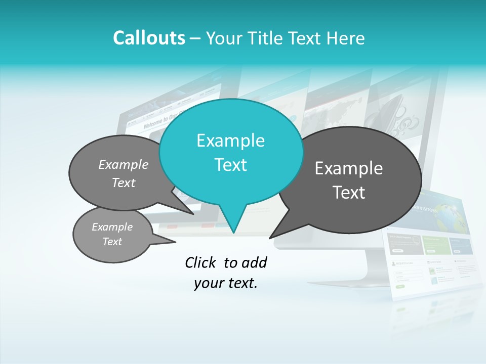Mobile Concept Lcd PowerPoint Template