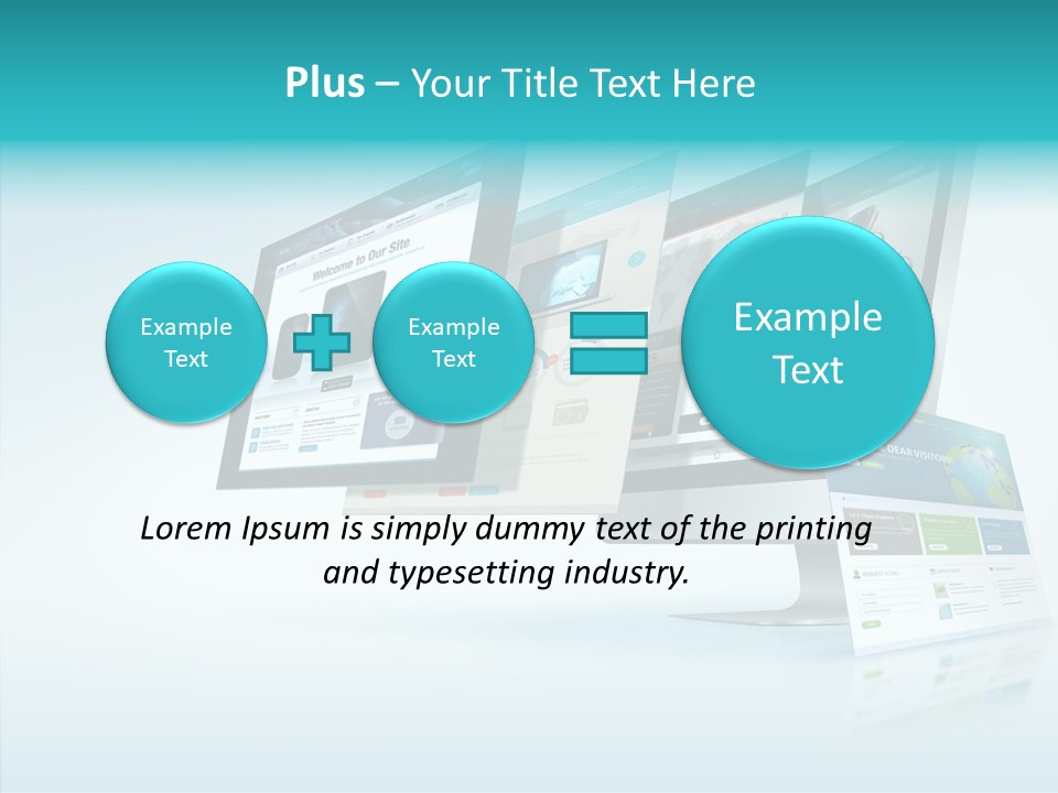 Mobile Concept Lcd PowerPoint Template