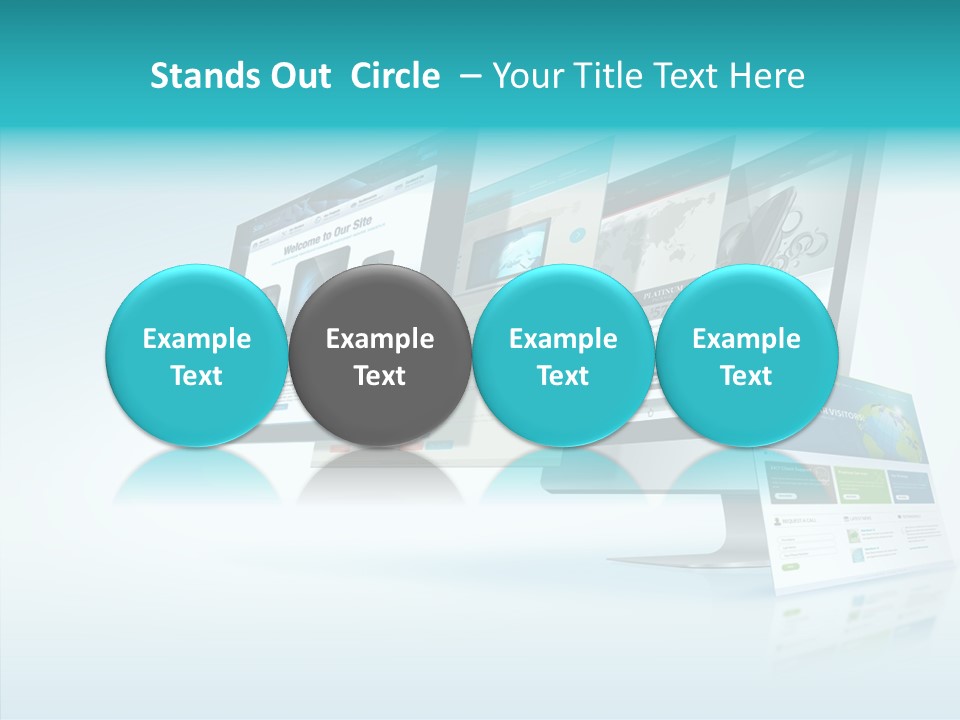 Mobile Concept Lcd PowerPoint Template