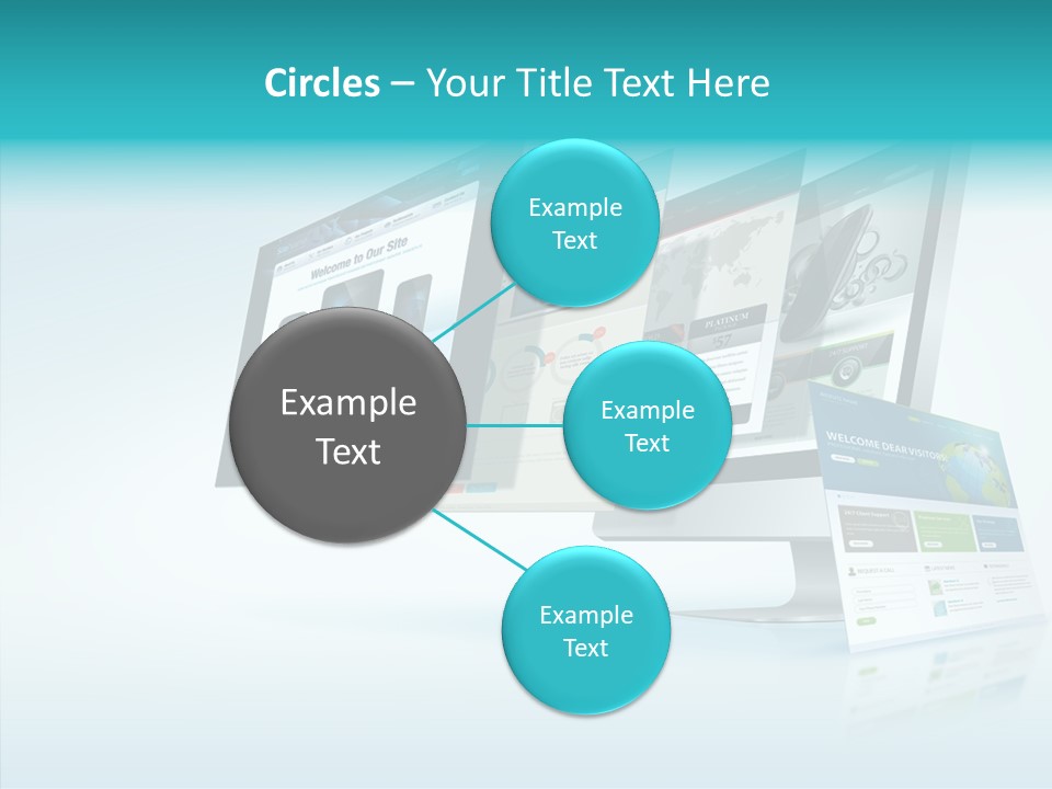 Mobile Concept Lcd PowerPoint Template