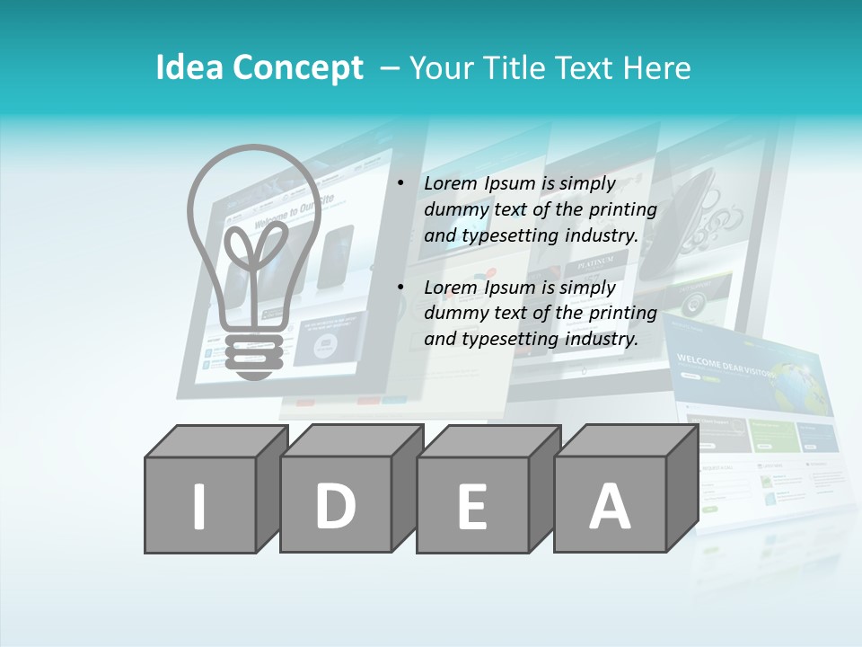Mobile Concept Lcd PowerPoint Template