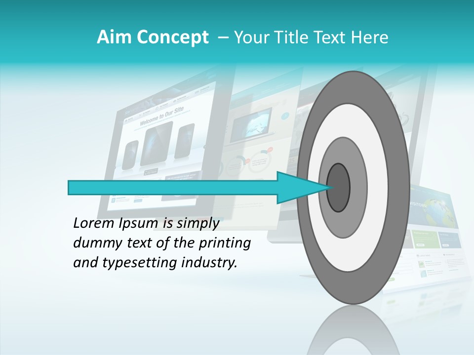 Mobile Concept Lcd PowerPoint Template