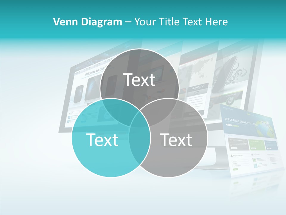 Mobile Concept Lcd PowerPoint Template