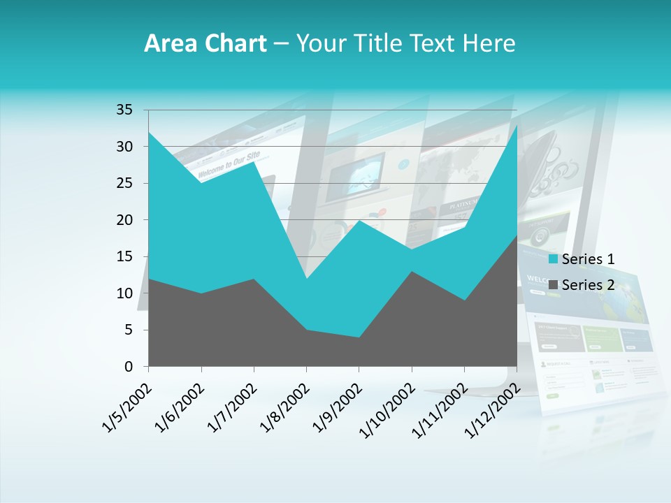 Mobile Concept Lcd PowerPoint Template