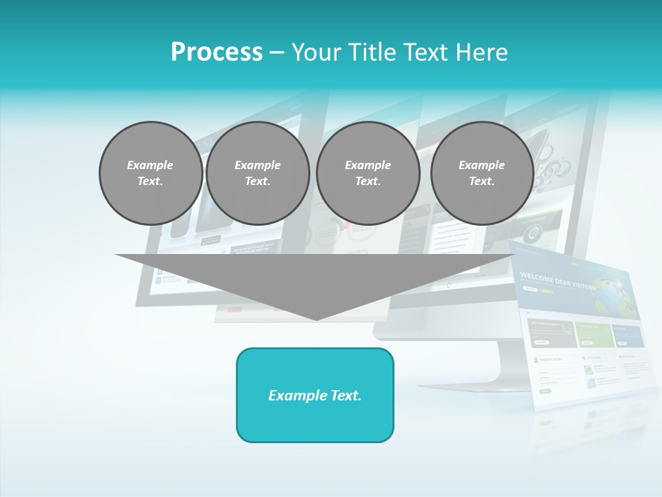Mobile Concept Lcd PowerPoint Template