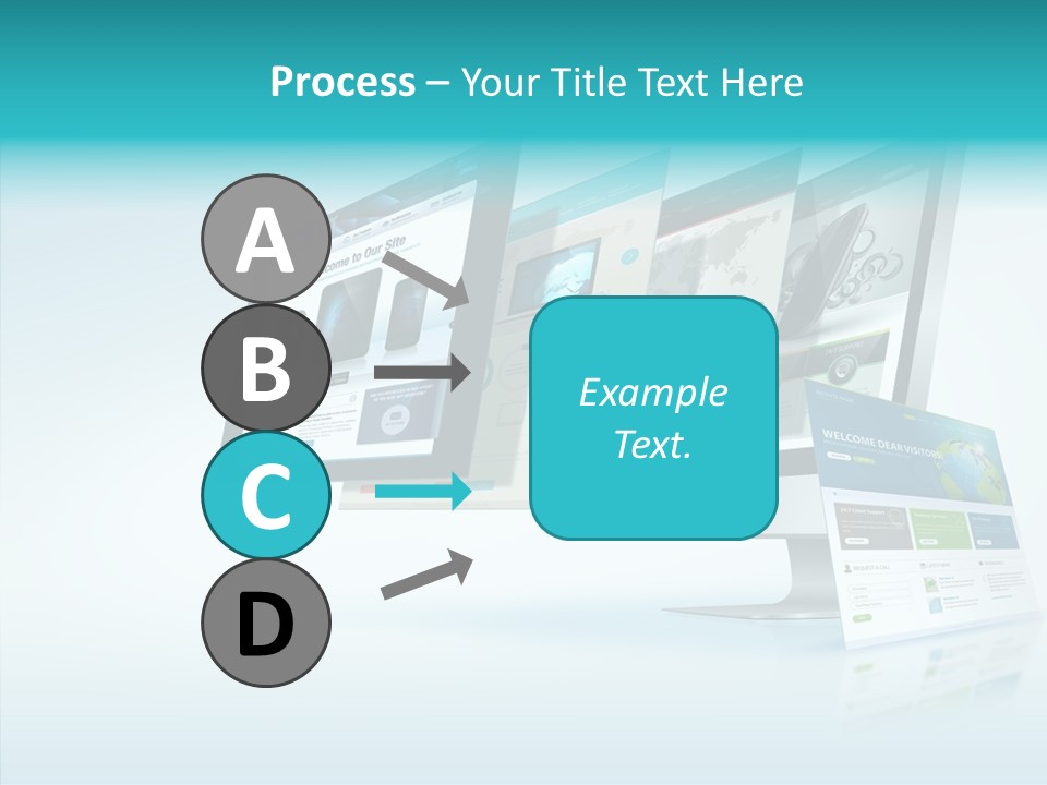 Mobile Concept Lcd PowerPoint Template