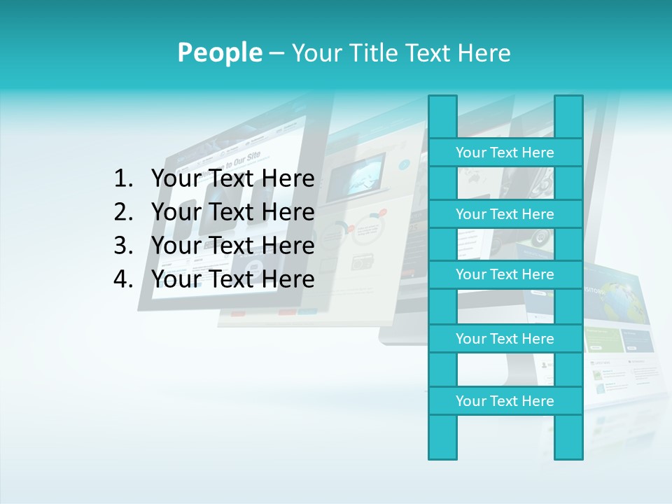 Mobile Concept Lcd PowerPoint Template
