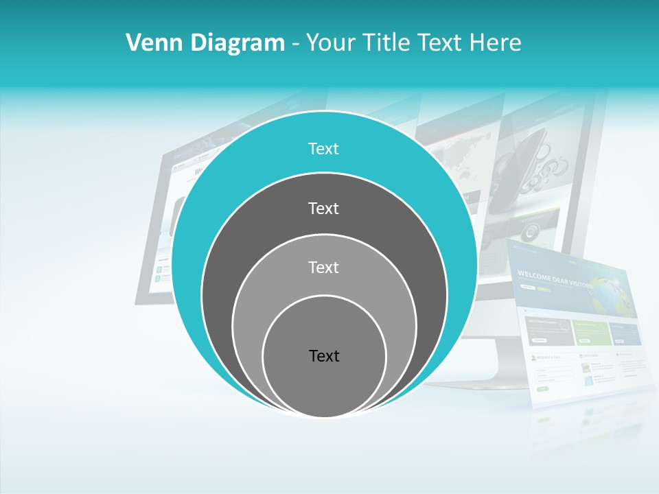 Mobile Concept Lcd PowerPoint Template