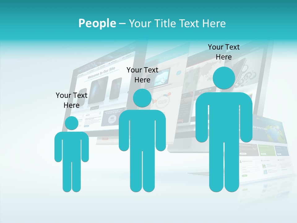Mobile Concept Lcd PowerPoint Template