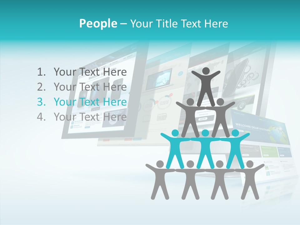 Mobile Concept Lcd PowerPoint Template