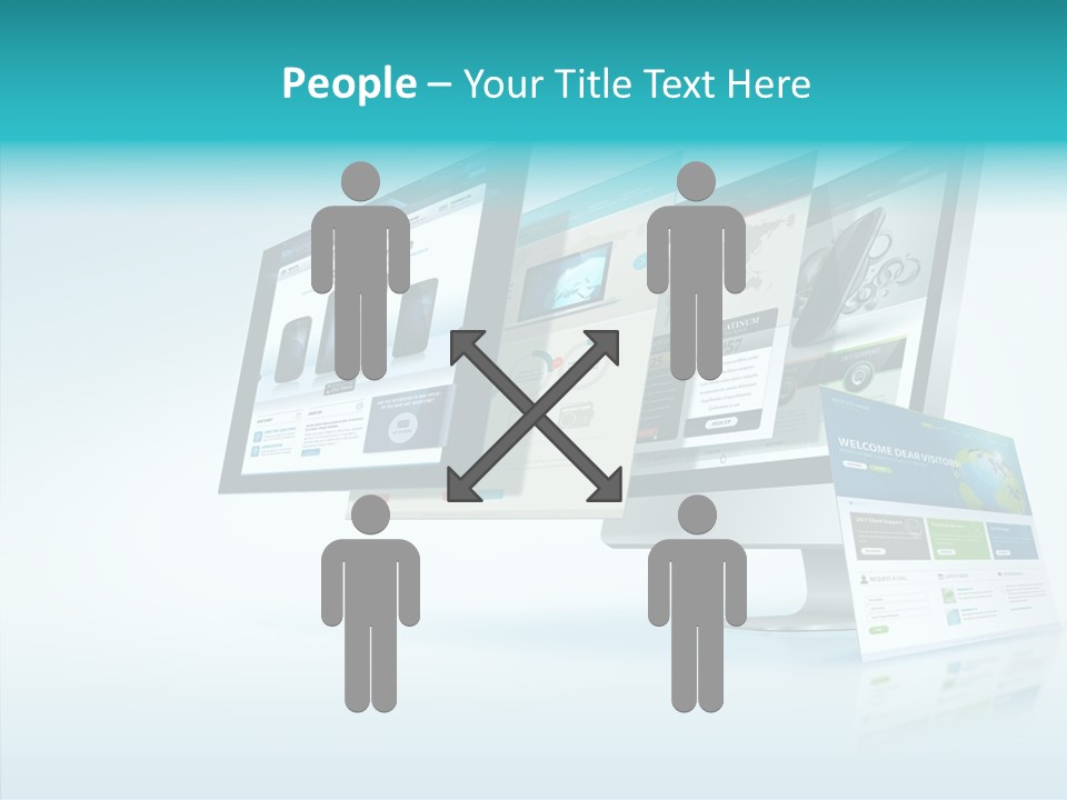 Mobile Concept Lcd PowerPoint Template