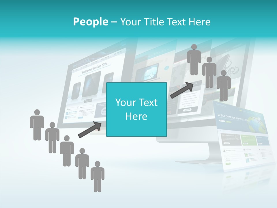 Mobile Concept Lcd PowerPoint Template