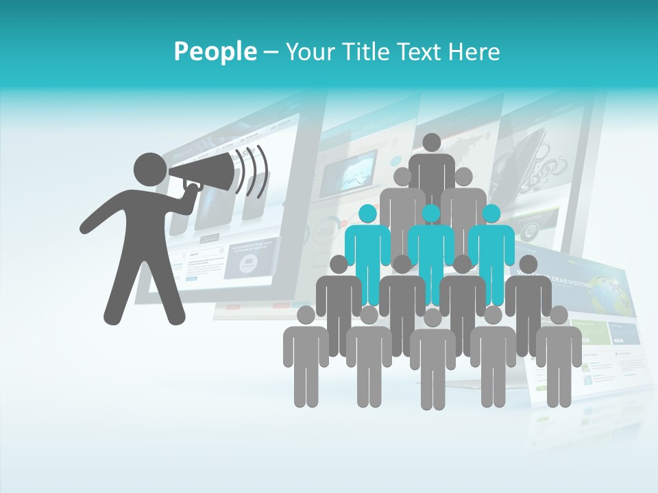 Mobile Concept Lcd PowerPoint Template