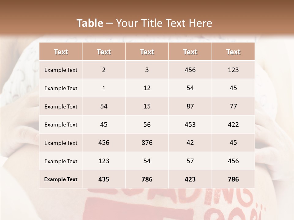 Mother Maternity Female PowerPoint Template