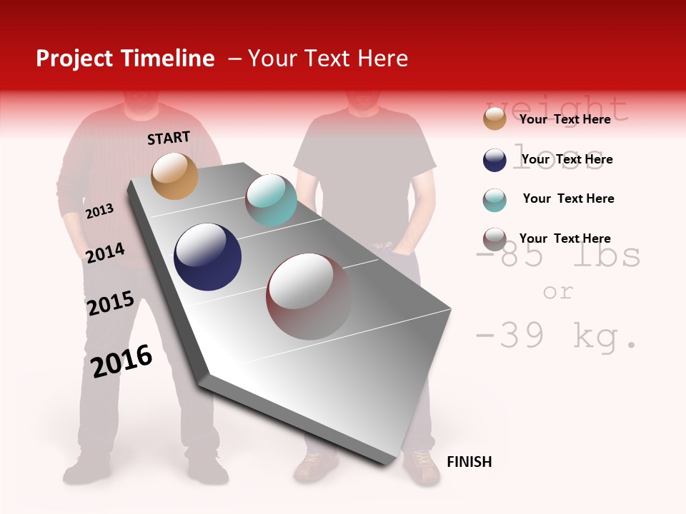 Candid Isolated Success PowerPoint Template