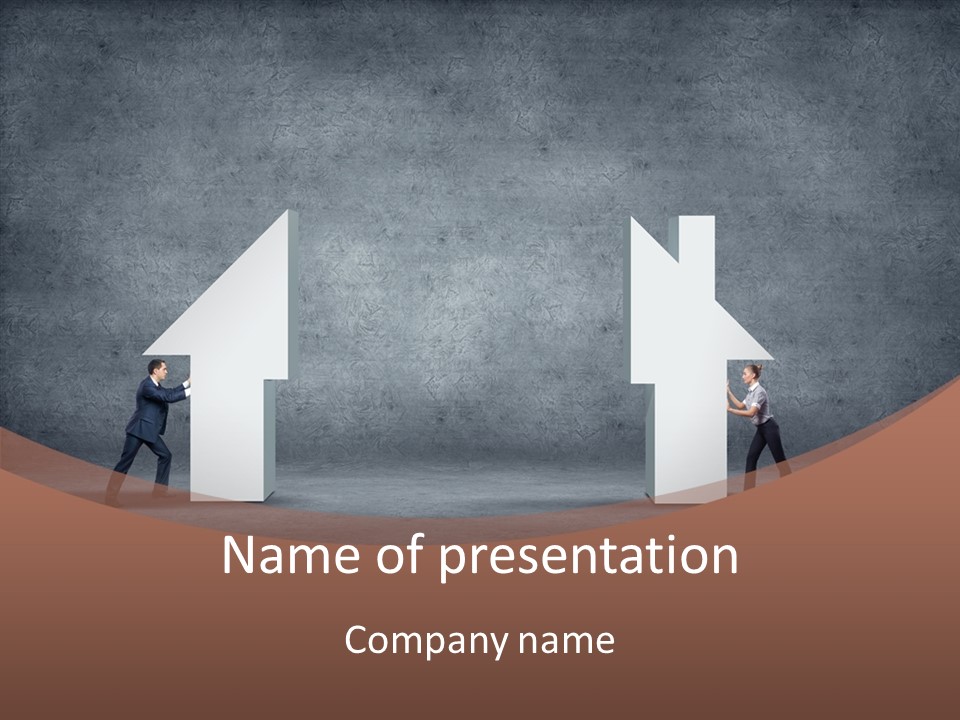 Idea Blue Person PowerPoint Template