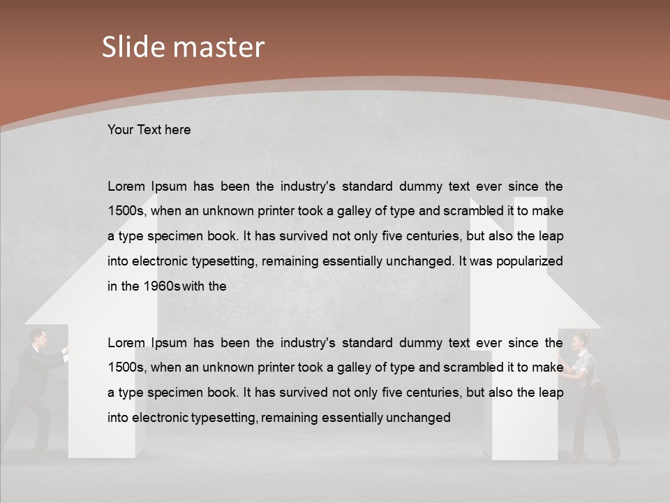 Idea Blue Person PowerPoint Template