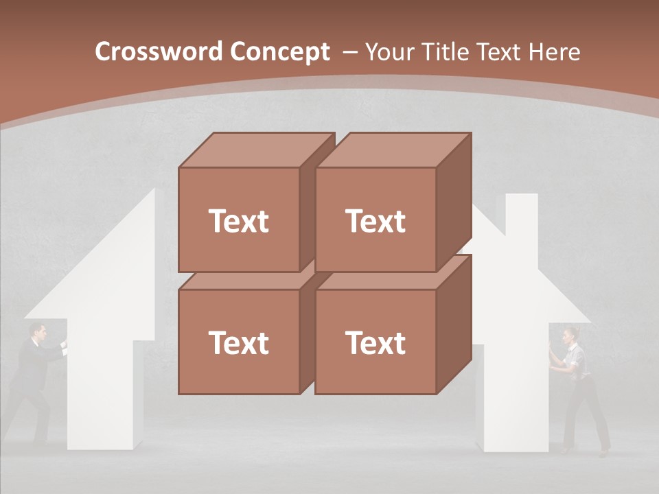 Idea Blue Person PowerPoint Template