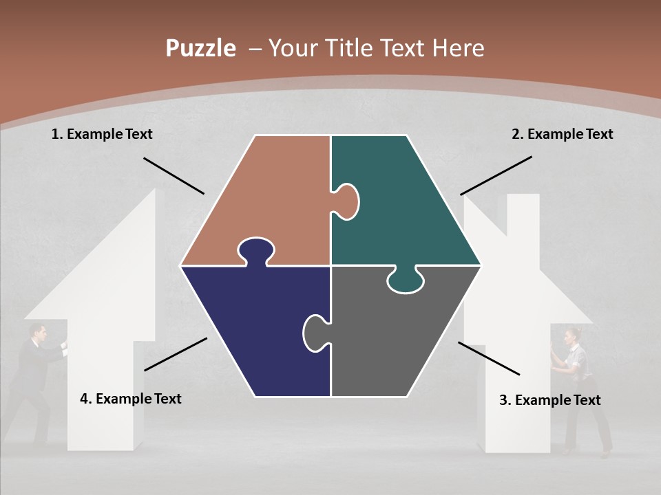 Idea Blue Person PowerPoint Template