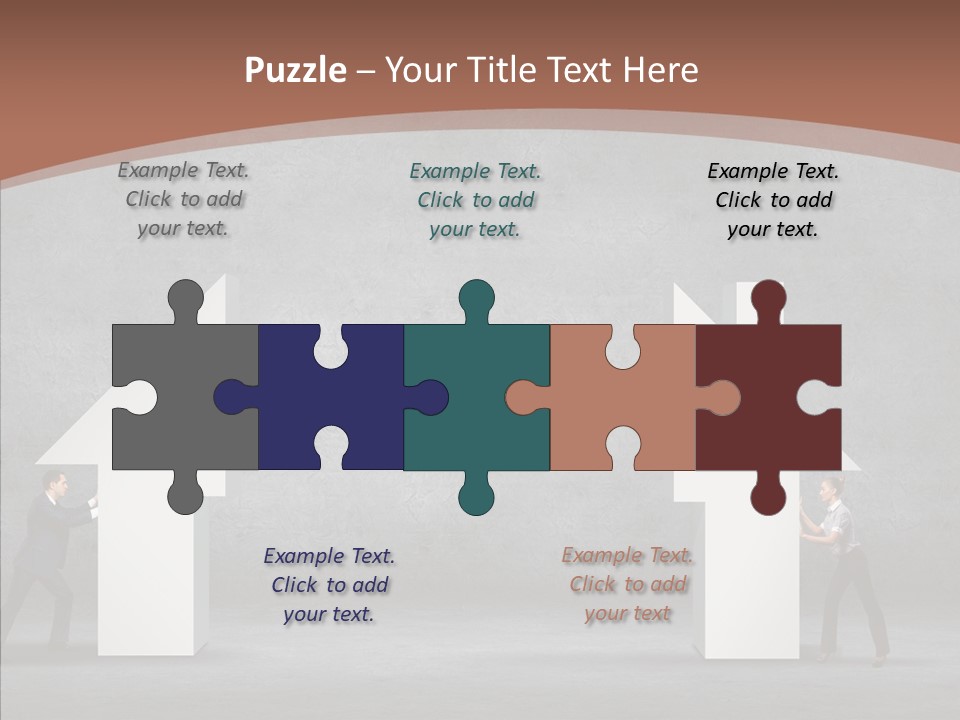 Idea Blue Person PowerPoint Template