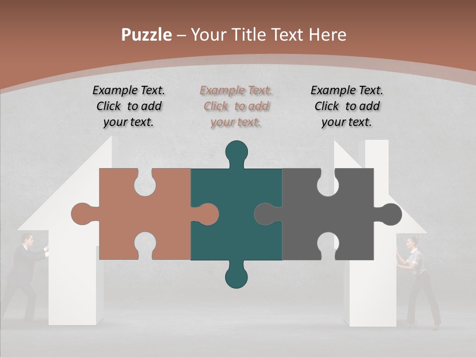 Idea Blue Person PowerPoint Template