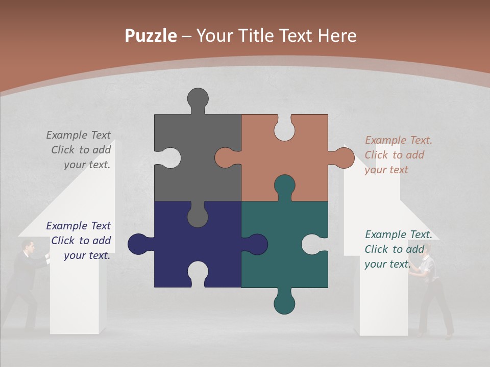 Idea Blue Person PowerPoint Template