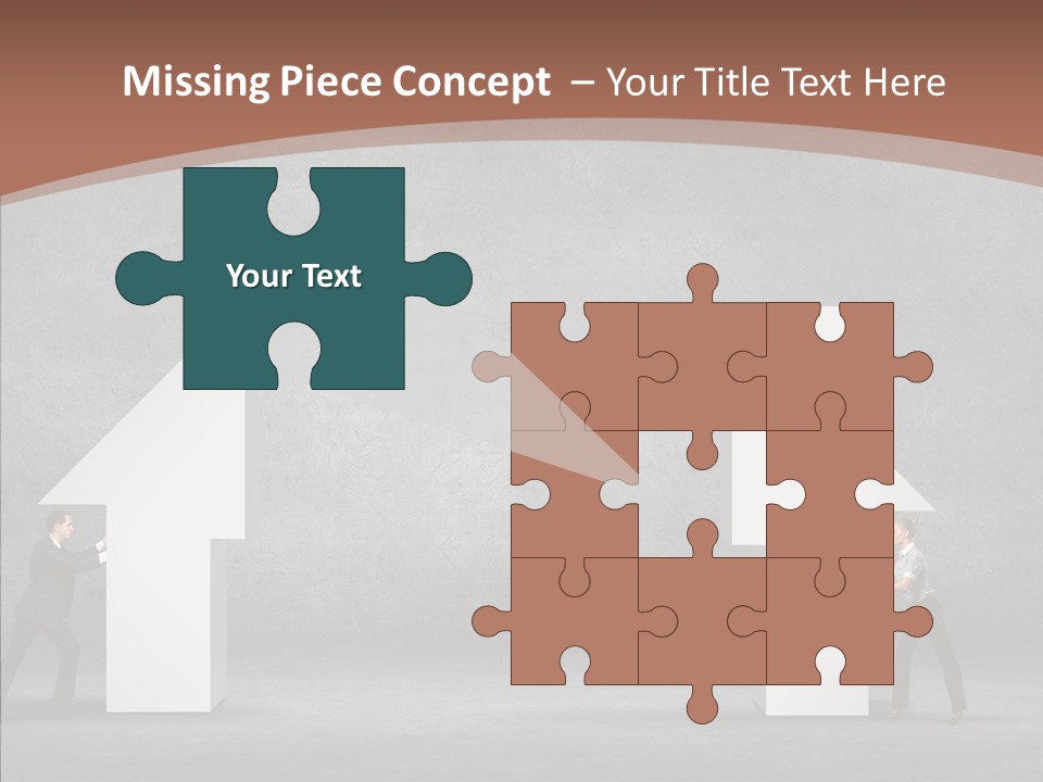 Idea Blue Person PowerPoint Template