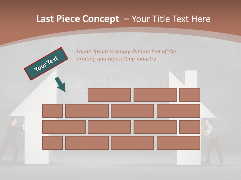 Idea Blue Person PowerPoint Template