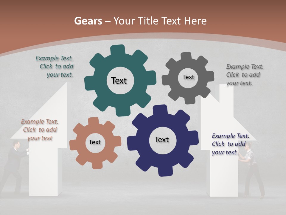 Idea Blue Person PowerPoint Template