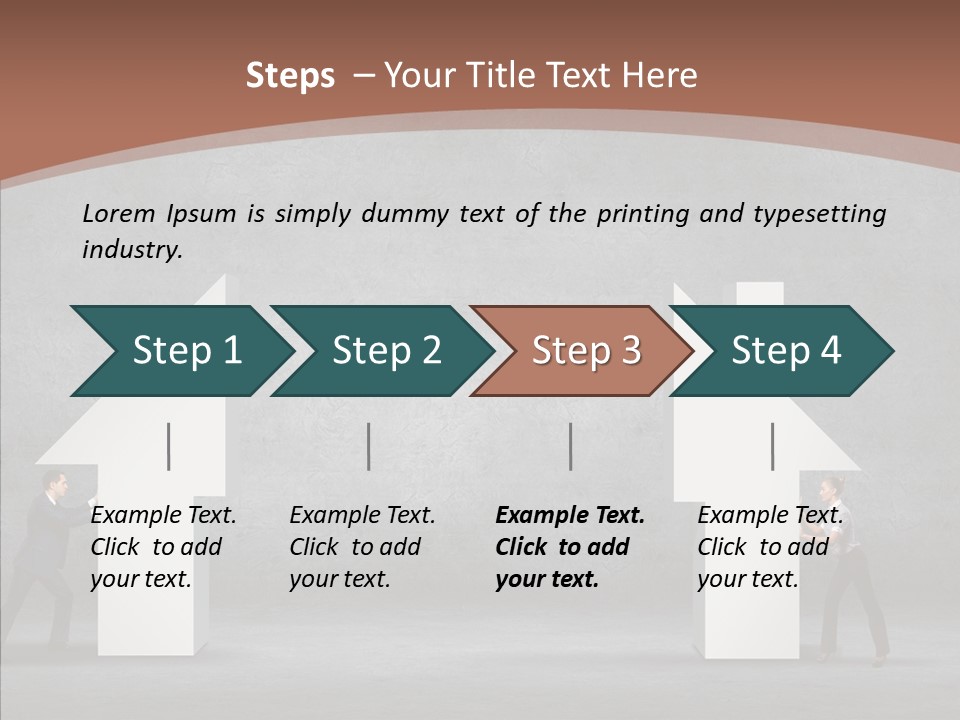 Idea Blue Person PowerPoint Template