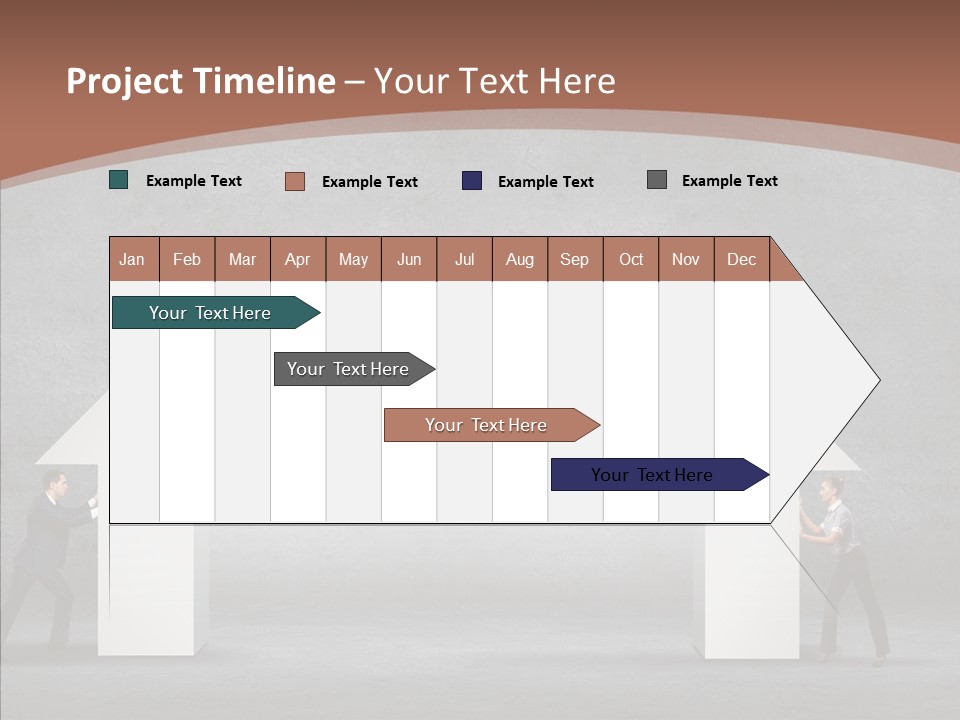 Idea Blue Person PowerPoint Template