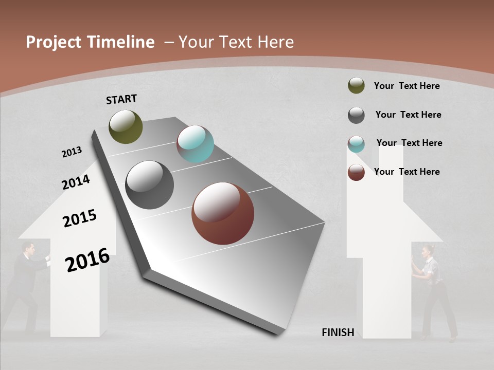 Idea Blue Person PowerPoint Template