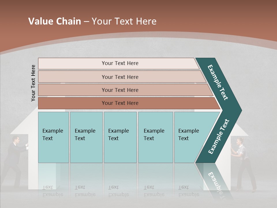 Idea Blue Person PowerPoint Template