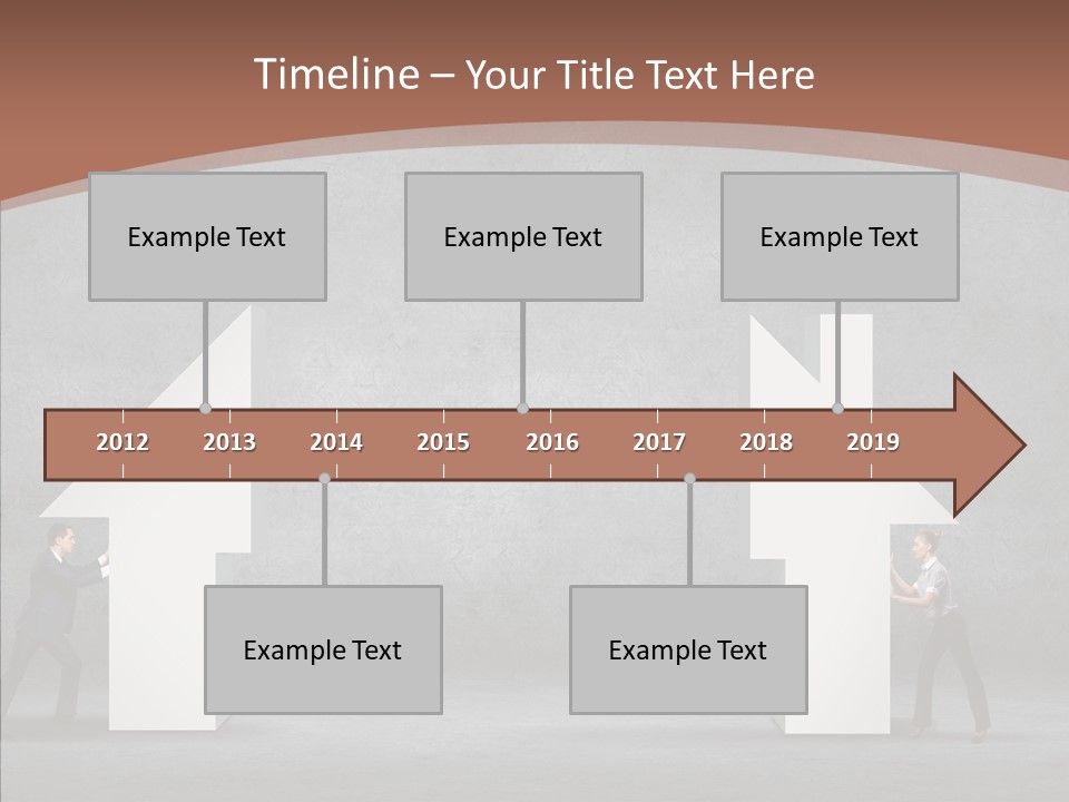 Idea Blue Person PowerPoint Template