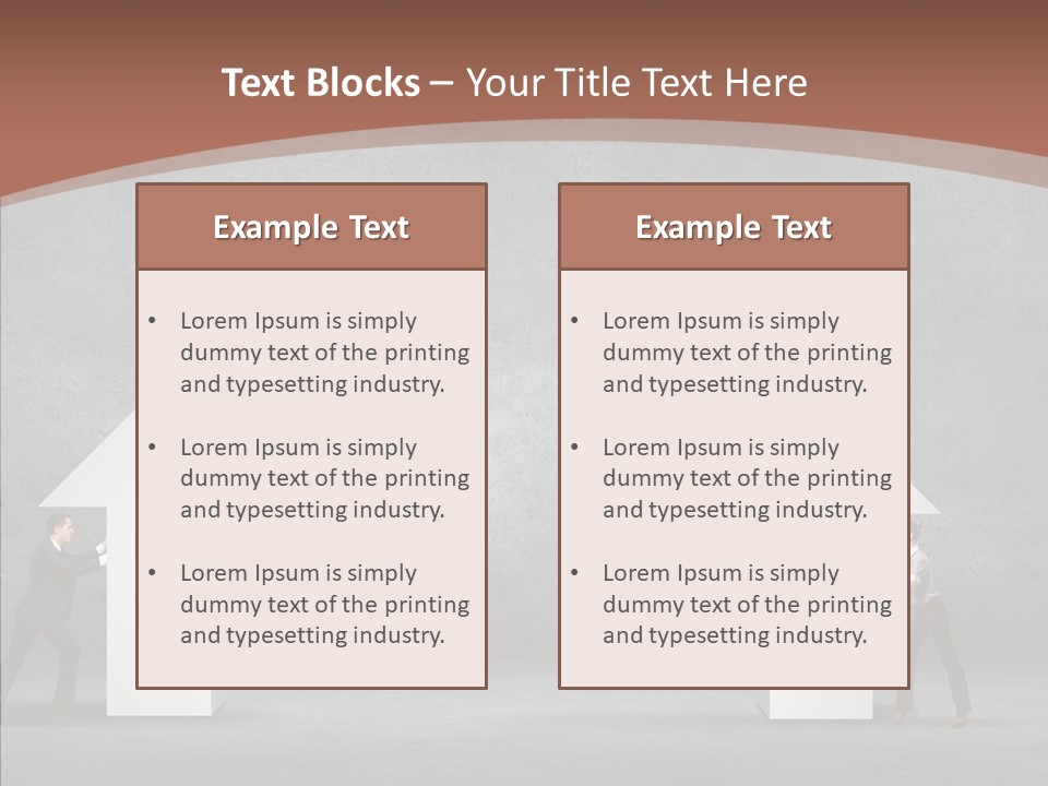 Idea Blue Person PowerPoint Template