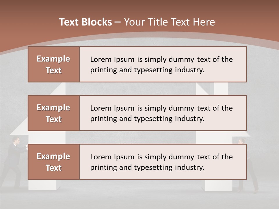 Idea Blue Person PowerPoint Template