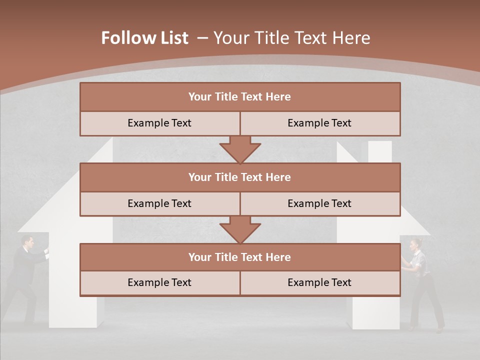 Idea Blue Person PowerPoint Template