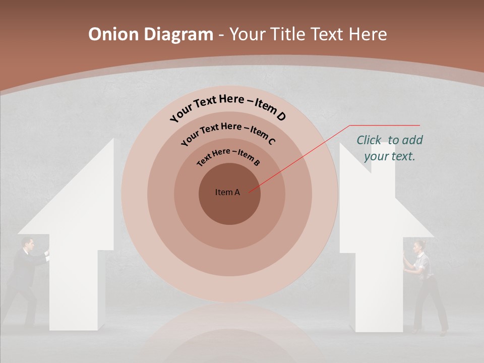 Idea Blue Person PowerPoint Template