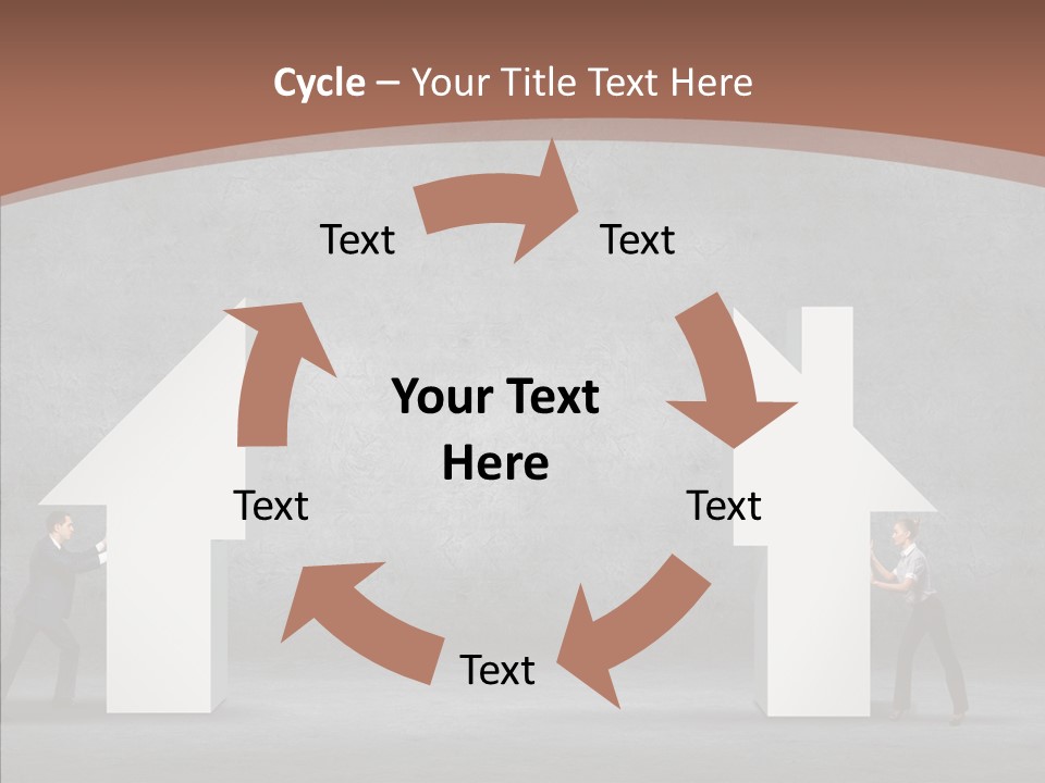 Idea Blue Person PowerPoint Template