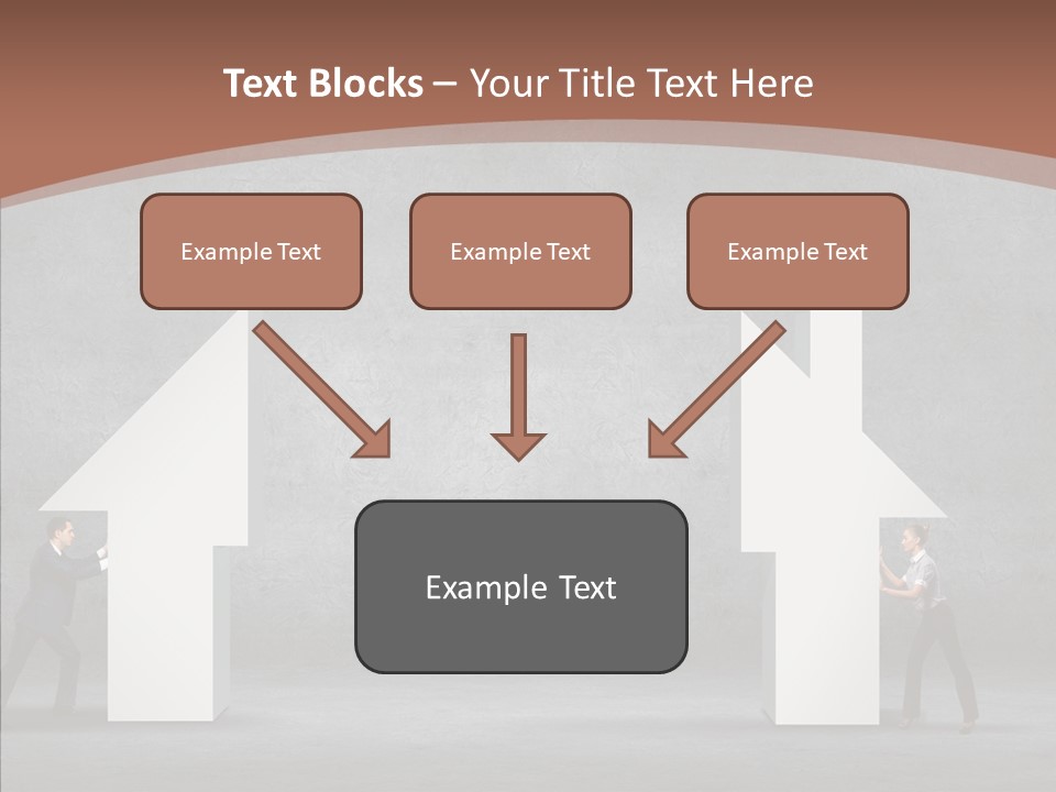 Idea Blue Person PowerPoint Template