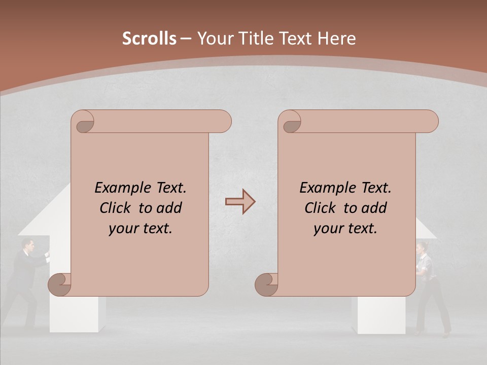 Idea Blue Person PowerPoint Template