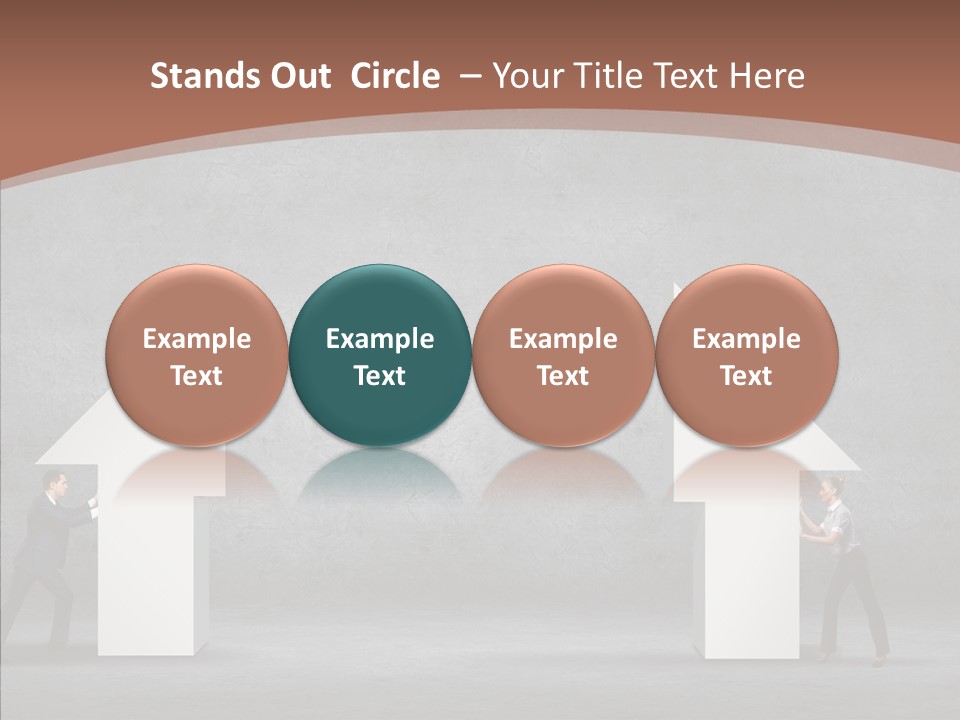 Idea Blue Person PowerPoint Template