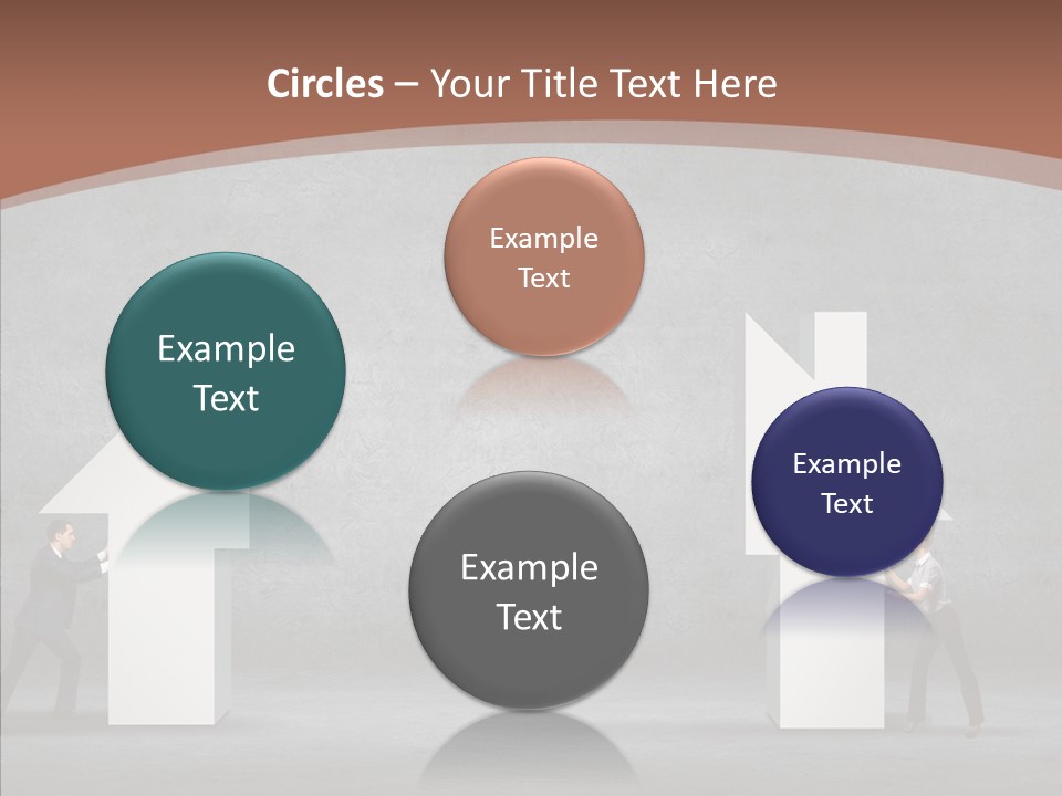 Idea Blue Person PowerPoint Template