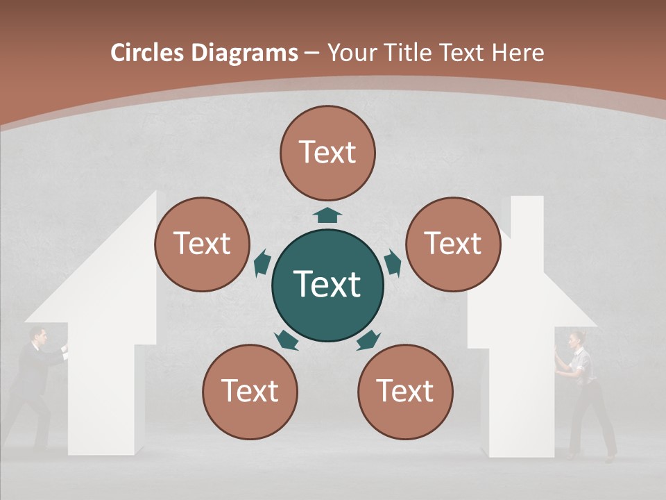 Idea Blue Person PowerPoint Template