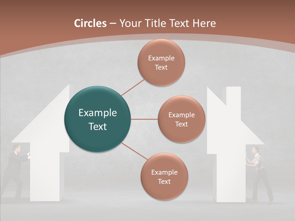 Idea Blue Person PowerPoint Template